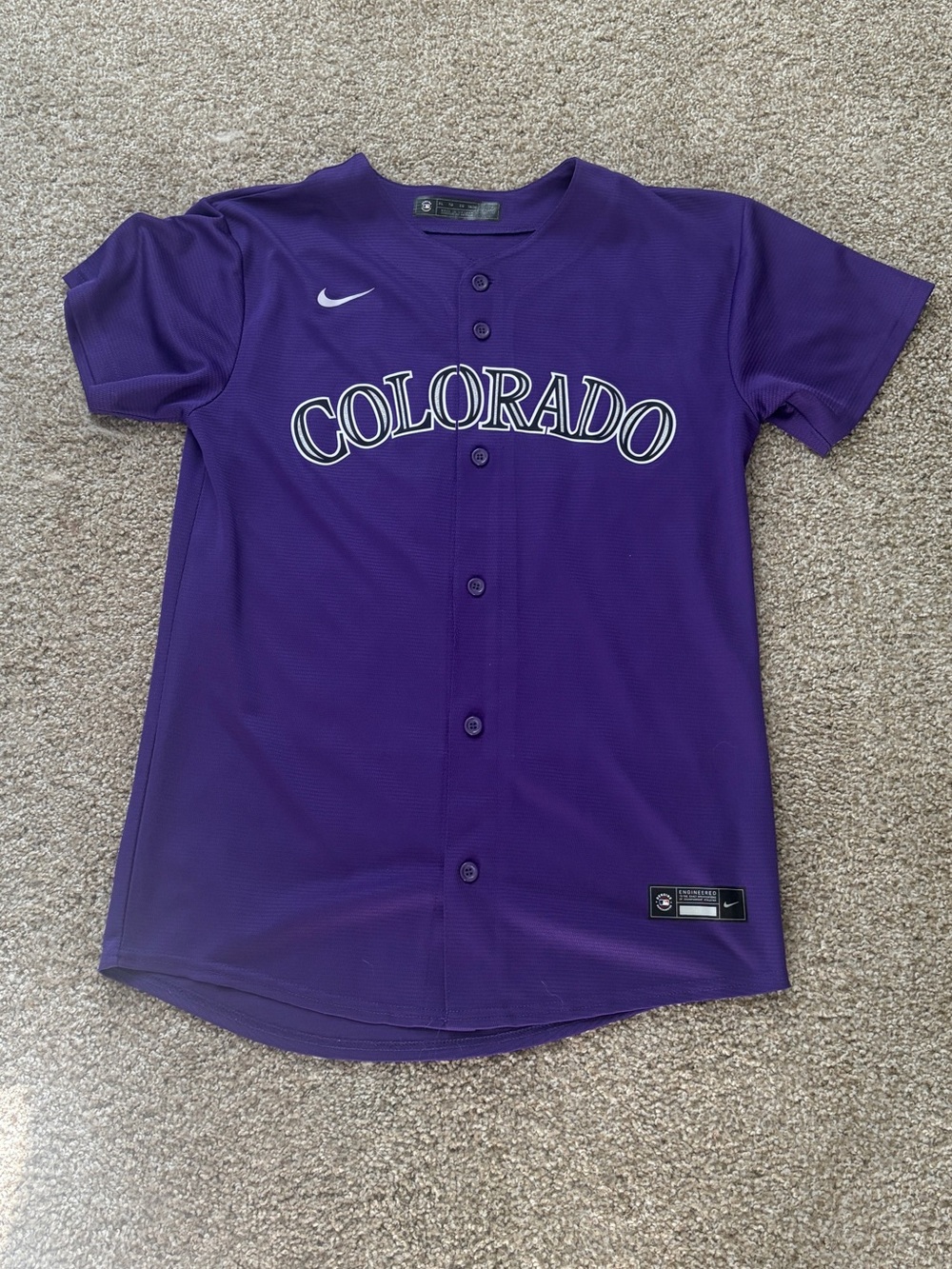 Nike Purple Colorado youth Button-Front Jersey
